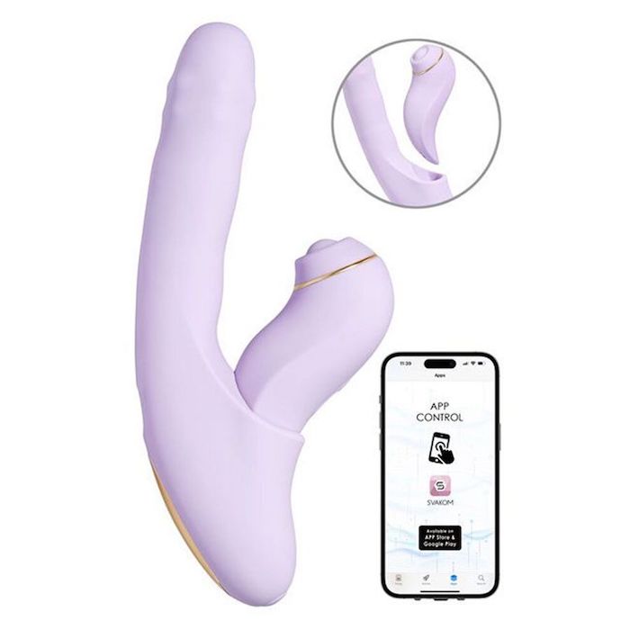 Dương vật giả Svakom DuoGlow máy massage điểm G và âm vật cao cấp 5 in 1 điều khiển app thông minh Dương vật giả Svakom DuoGlow máy massage điểm G và âm vật cao cấp 5 in 1 điều khiển app thông minh