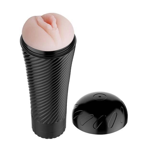 Pink Pussy Vibrating Flashlight Realistic Lips Toy