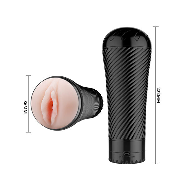 Pink Pussy Vibrating Flashlight Realistic Lips Toy