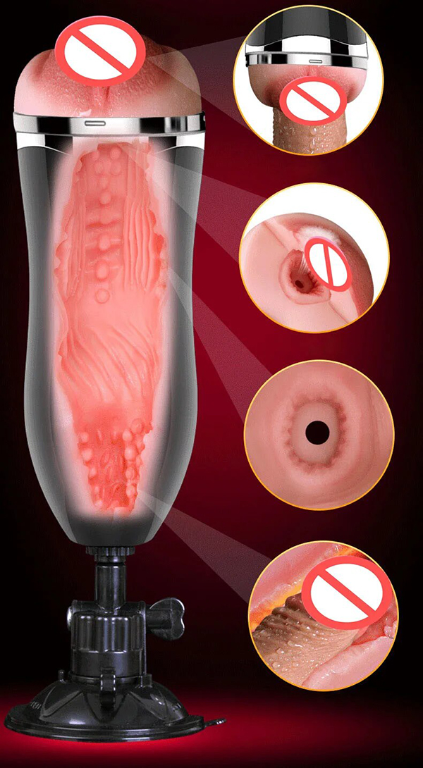 Jiuai Wall-Mount Vibrating Masturbator – Realistic & Noisy