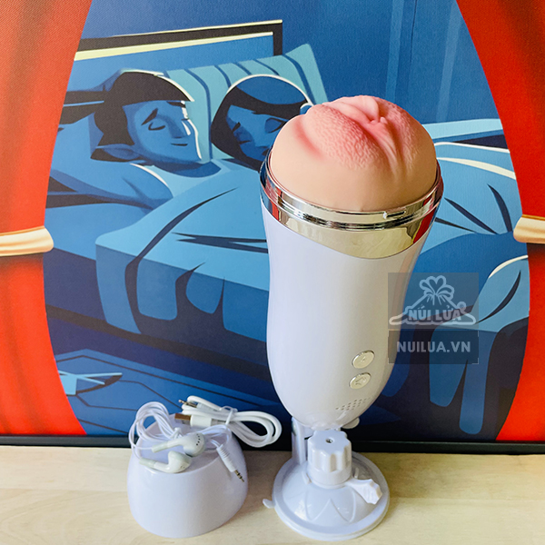Jiuai Wall-Mount Vibrating Masturbator – Realistic & Noisy