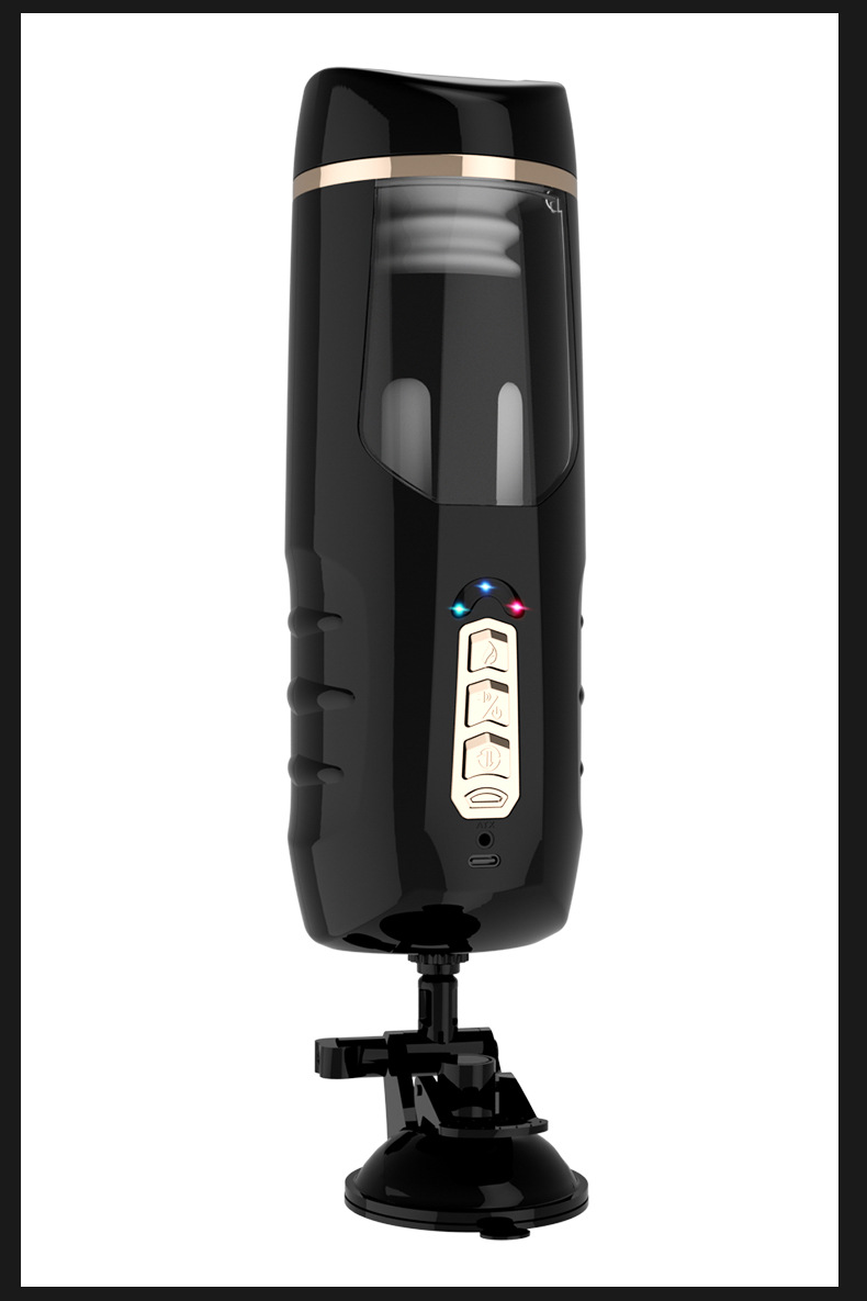 Âm đạo giả Jiuai rung thụt gắn tường nhiệt âm thanh kích thích