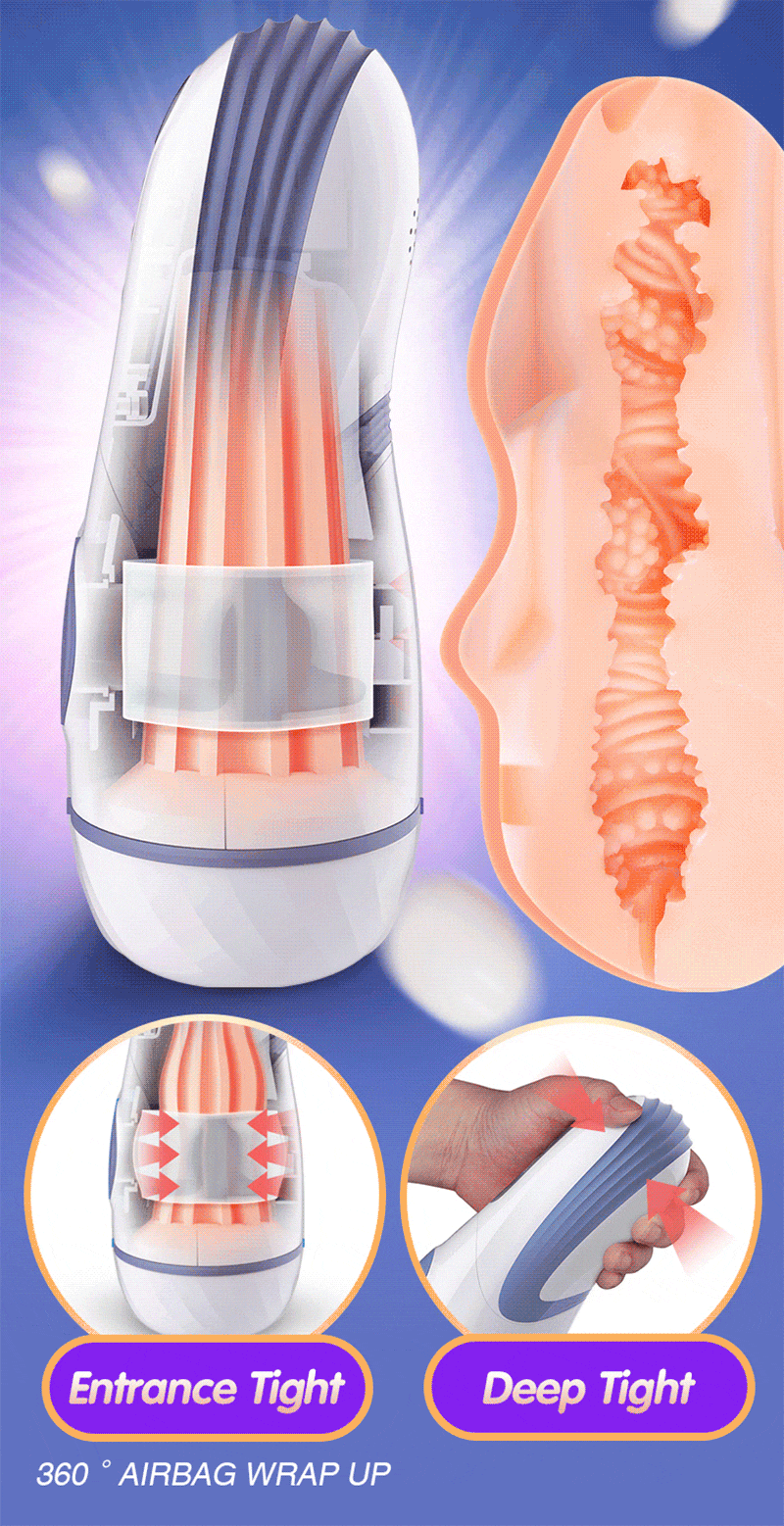 Leten AMT AirCraft Masturbator Auto Vibration Suction