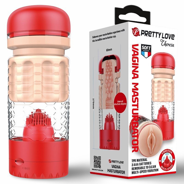 Âm đạo giả Pretty Love Theresa có lưỡi liếm siêu kích thích