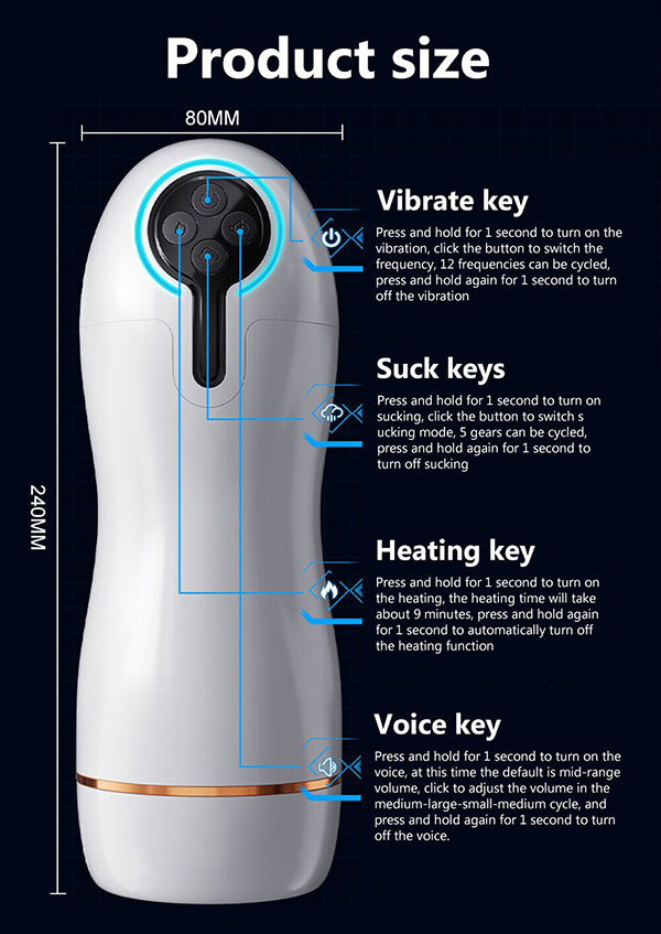 Deepu Multi Function Heated Automatic Sucking Masturbator