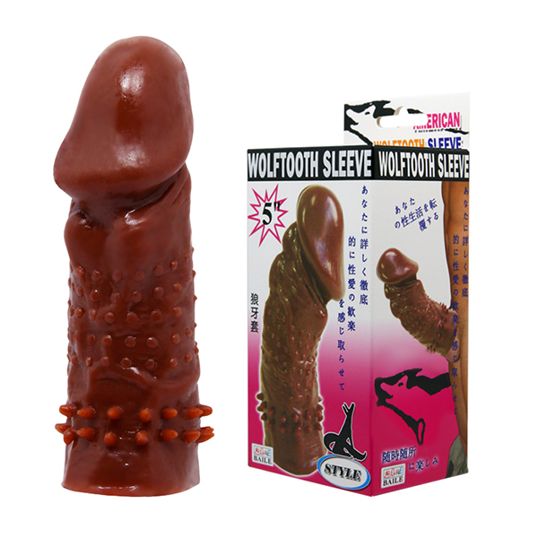 Bao cao su đôn dên silicon mềm Wolftooth Sleeve tăng kích thước Bao cao su đôn dên silicon mềm Wolftooth Sleeve tăng kích thước