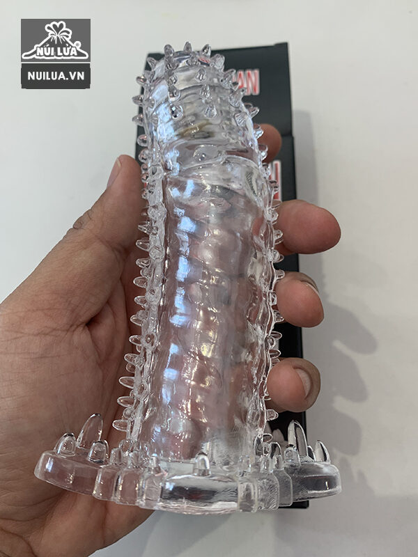 Brave Man Spiked Vibrating Penis Sleeve Delay