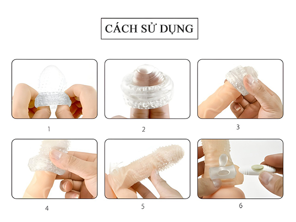 Bao cao su đôn dên gân xoắn rung Aichao silicon TPE an toàn