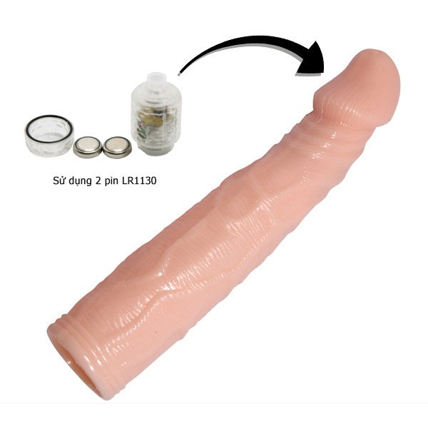 Bao cao su đôn dên Baile 6cm rung đầu tăng cảm xúc