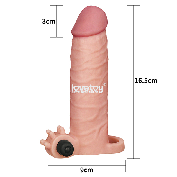 Lovetoy Soft Sleeve Vibrating Condom Enhance Size Feel