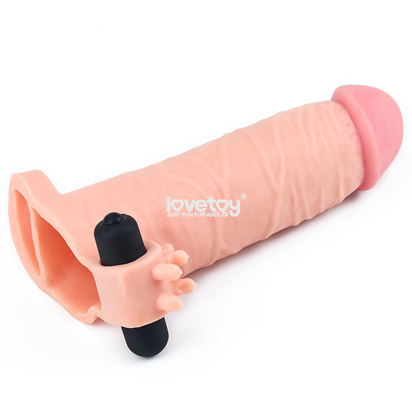 Lovetoy Soft Sleeve Vibrating Condom Enhance Size Feel