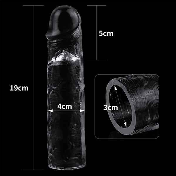 Bao cao su đôn dên Lovetoy trong suốt tăng kích thước 5cm tiện lợi