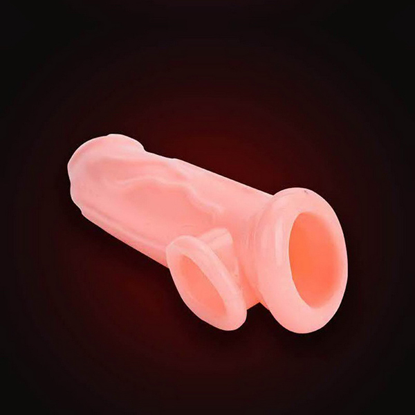 Strap-On Smooth Wearable Penis Condom with Ring