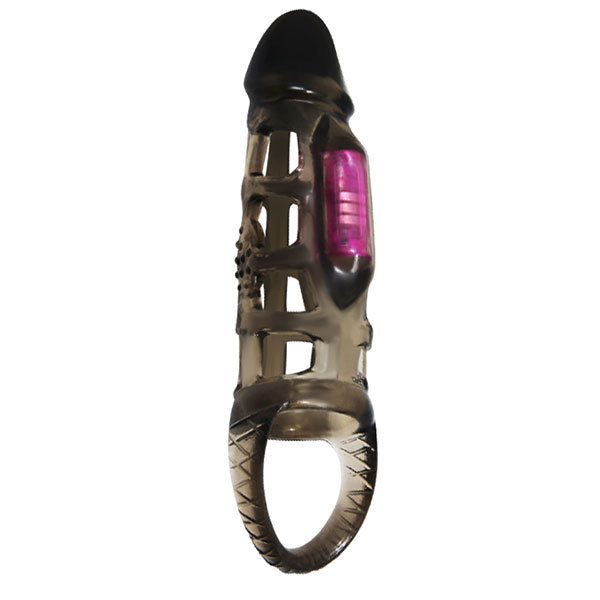 Harrison Mesh Vibrating Penis Sleeve Delay Condom Silicone