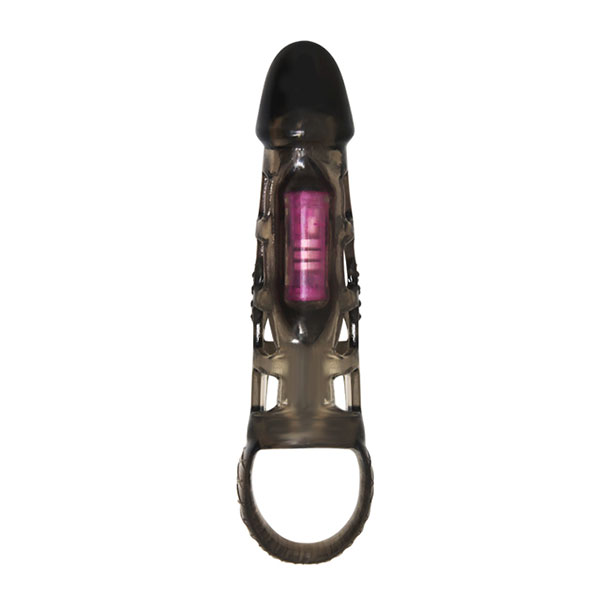 Harrison Mesh Vibrating Penis Sleeve Delay Condom Silicone