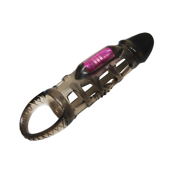 Harrison Mesh Vibrating Penis Sleeve Delay Condom Silicone