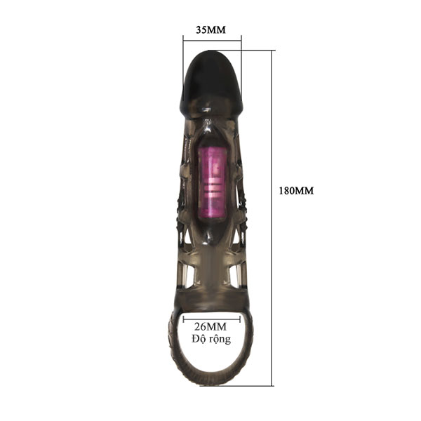 Harrison Mesh Vibrating Penis Sleeve Delay Condom Silicone