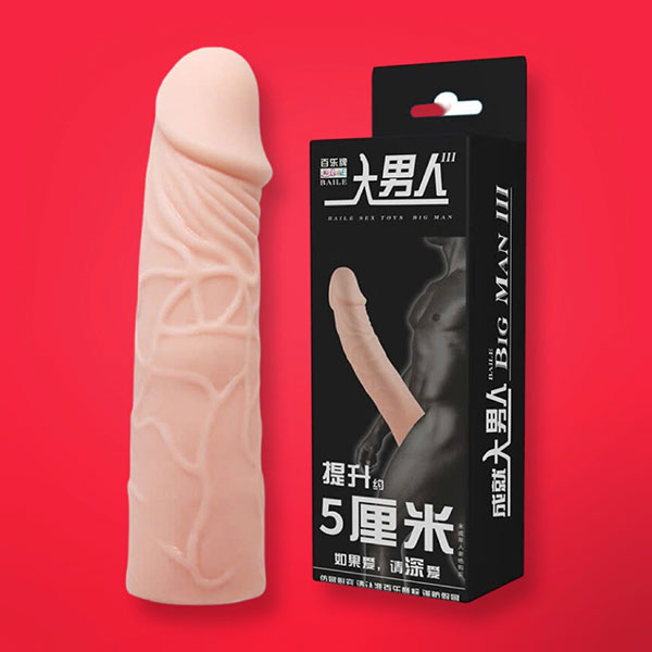 Bao cao su đôn dên Baile tăng thêm 6cm da ngăm tự nhiên