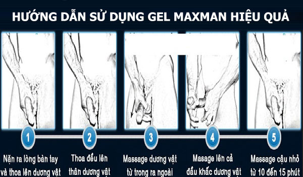 Gel Maxman chính hãng USA tăng kích thước dương vật tự nhiên nhanh