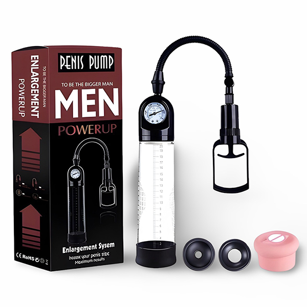 Máy tập dương vật Powerup có đồng hồ áp suất, tăng kích thước hiệu quả 