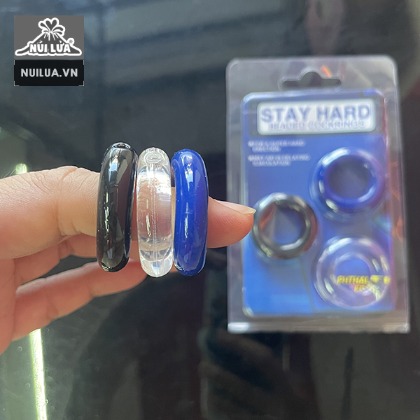 Bộ 3 vòng silicon Stay Hard kéo dài thời gian hiệu quả