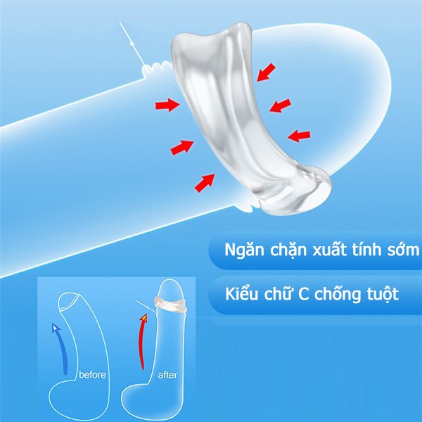 Bộ 2 vòng chữ C giúp kéo dài thời gian, tăng hưng phấn