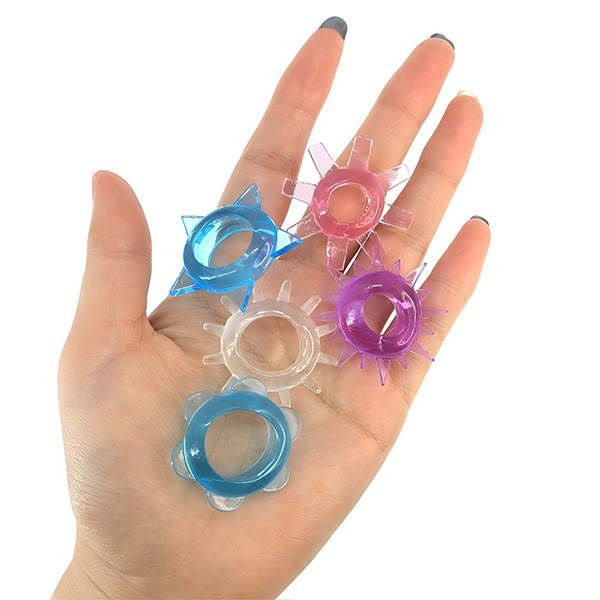 Set 5 vòng đeo silicon dẻo chống xuất tinh sớm tăng khoái cảm