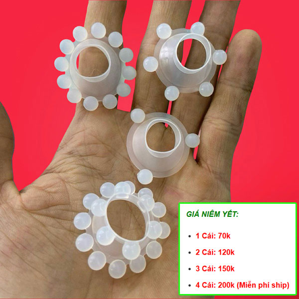 Vòng bi silicon kích thích đeo dương vật tăng cảm giác cực đã