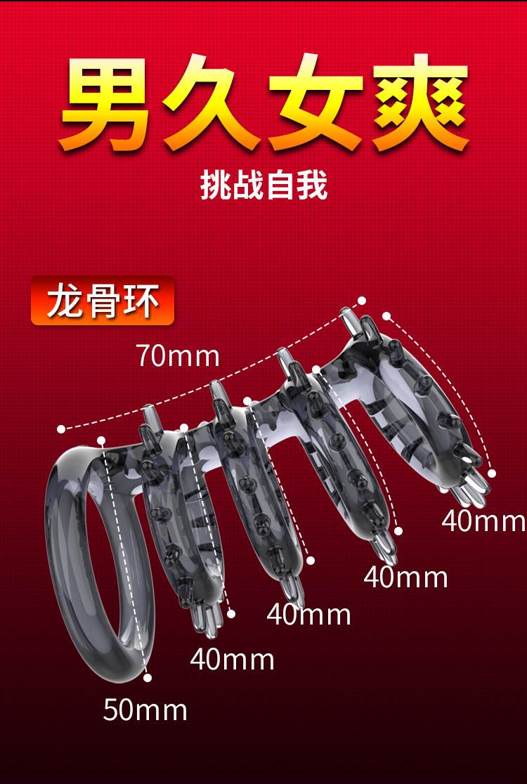 Bộ vòng đeo dương vật silicon chống xuất tinh sớm Yunman kéo dài thời gian quan hệ