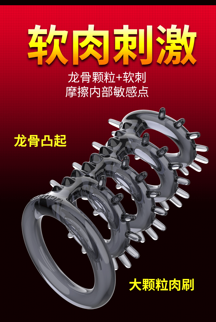 Bộ vòng đeo dương vật silicon chống xuất tinh sớm Yunman kéo dài thời gian quan hệ