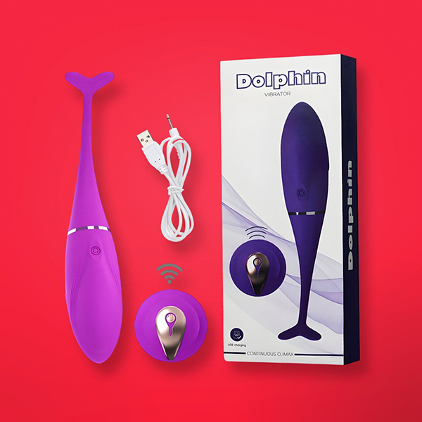 Trứng rung cá heo Dolphin dktx không dây kích thích nữ mạnh mẽ dễ dùng 