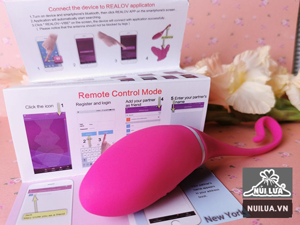 Trứng rung Realov Irena điều khiển Smartphone tặng quà hấp dẫn