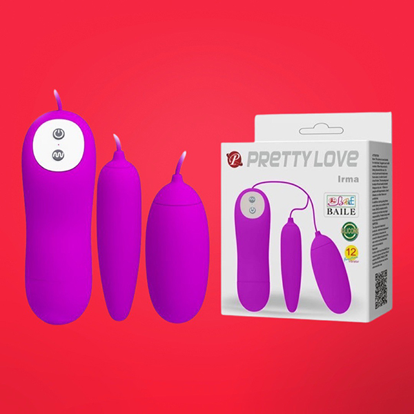 Trứng rung 2 đầu Pretty Love Irma 12 chế độ