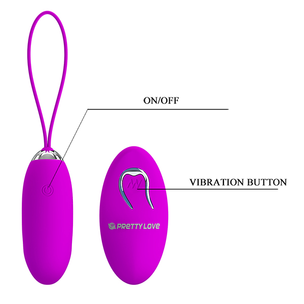 Trứng Rung Pretty Love Julia 12 Chế Độ - Điều Khiển Từ Xa, Tặng Kèm