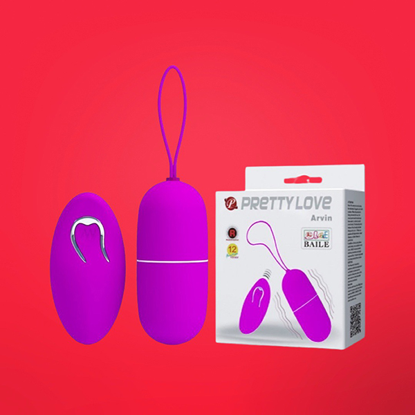 Trứng rung điều khiển từ xa Pretty Love Arvin 12 chế độ kích thích nữ 