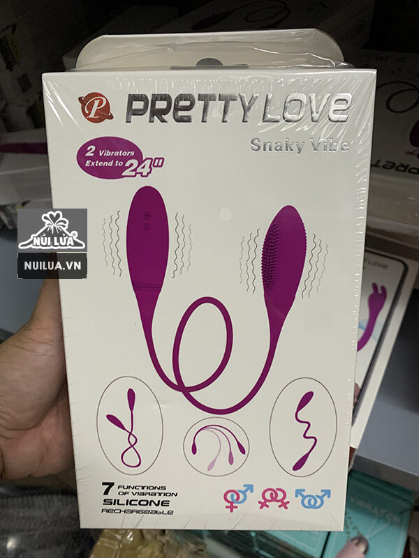 Trứng rung 2 đầu dài Pretty Love Snaky Vibe kích thích điểm G massage nữ Trứng rung 2 đầu dài Pretty Love Snaky Vibe kích thích điểm G massage nữ