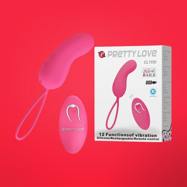 Trứng rung Pretty Love Clyde điều khiển từ xa 12 chế độ