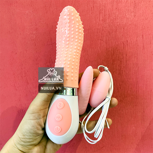 Lưỡi liếm âm đạo kết hợp trứng rung đôi cực phê, dễ dùng