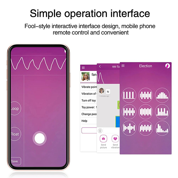 Trứng Rung Love Spouse Điện Tử Điều Khiển Smartphone Từ Xa