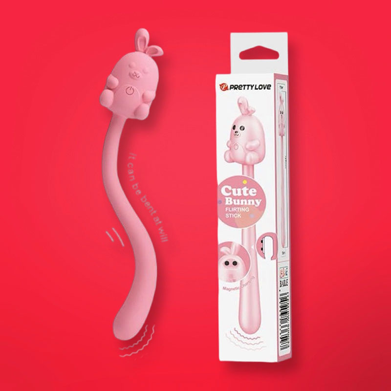 Que rung thỏ Pretty Love Cute Bunny uốn dẻo kích thích 7 chế độ