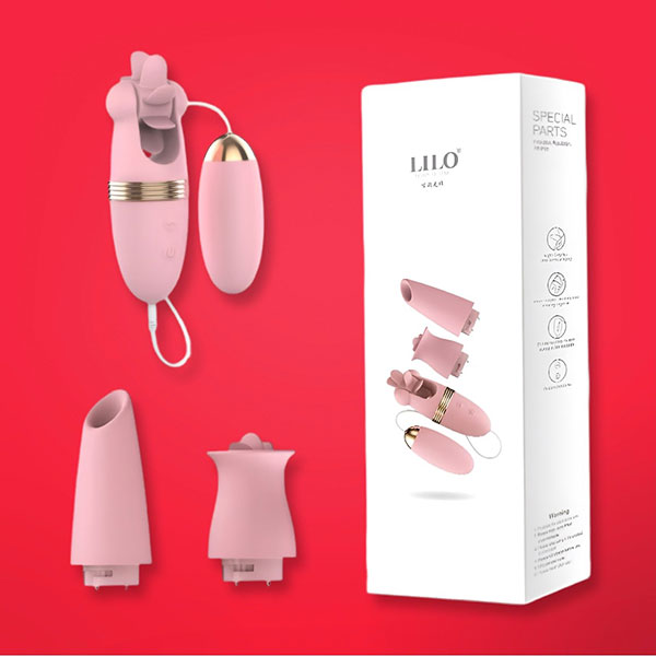 Bộ Trứng Rung LILO Đa Năng 3 Đầu 12 Chế Độ Rung 