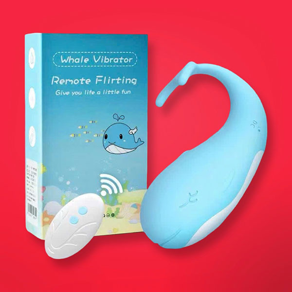 Trứng rung cá voi Whale điều khiển từ xa pin sạc silicon y tế an toàn 