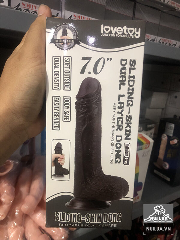 Dương vật giả Lovetoy Sliding Skin 7 inch gắn tường siêu thực bán chạy