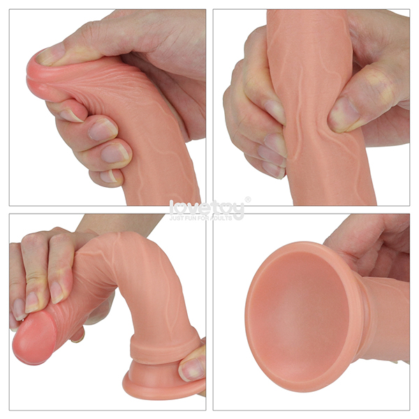 Lovetoy Nature Cock 7 inch mềm mại 2 lớp da thực tế giá tốt
