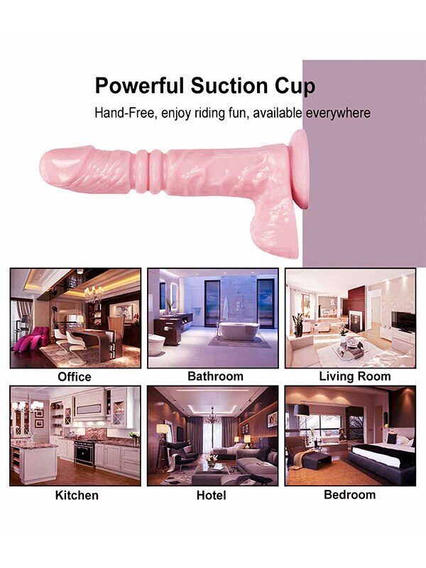 Dương Vật Giả Hít Tường Rung Thụt Đa Năng Kích Thích Cực Mạnh