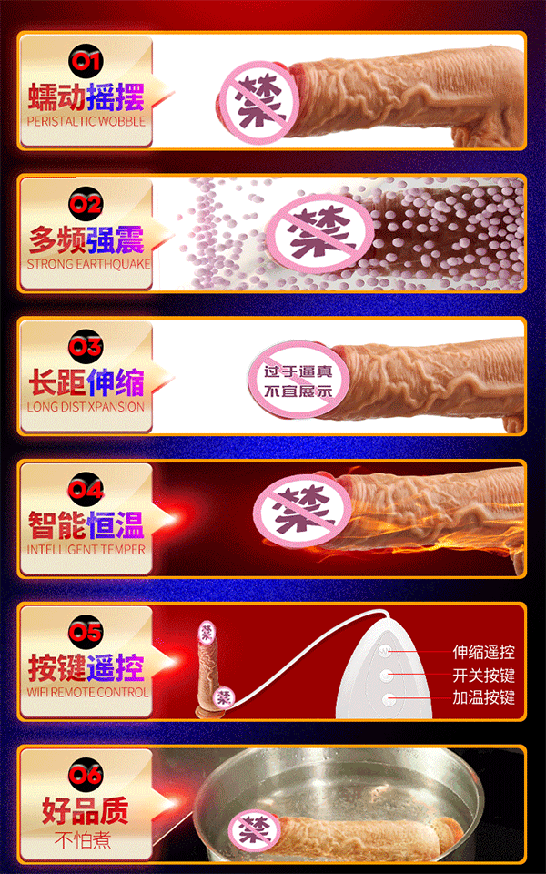 Dương vật giả rung ngoáy gắn tường phát nhiệt - Joker siêu kích thích