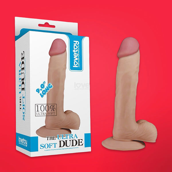 Dương vật giả Lovetoy Ultra Soft Dude 9 inch