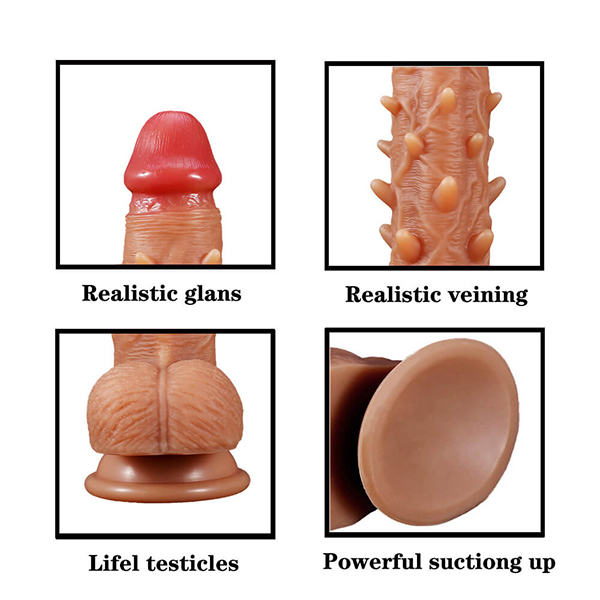 Dương vật giả gắn tường siêu gai kích thích mạnh, cực phê