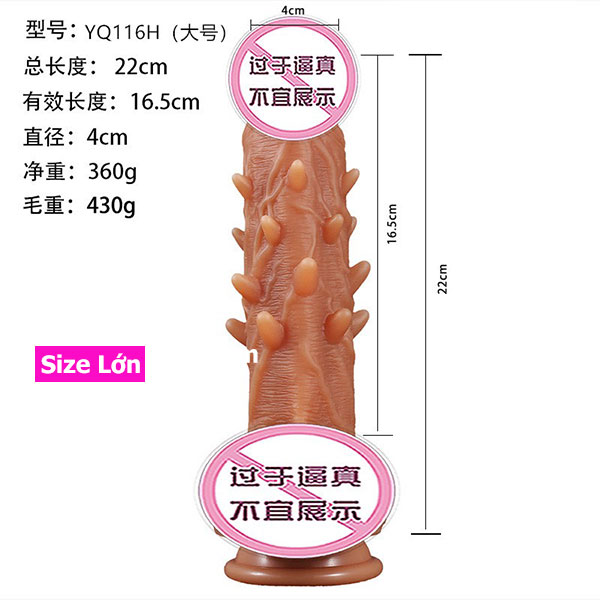 Dương vật giả gắn tường siêu gai kích thích mạnh, cực phê