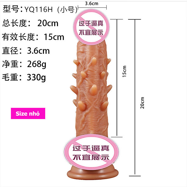 Dương vật giả gắn tường siêu gai kích thích mạnh, cực phê